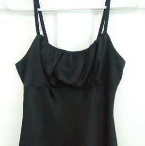 iz Byer California Black Satin Cami